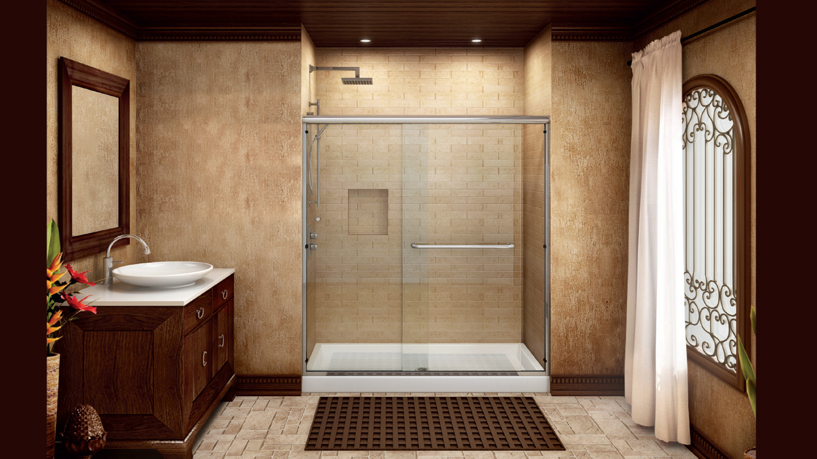 Semi Frameless Sliding Shower & Tub Enclosures